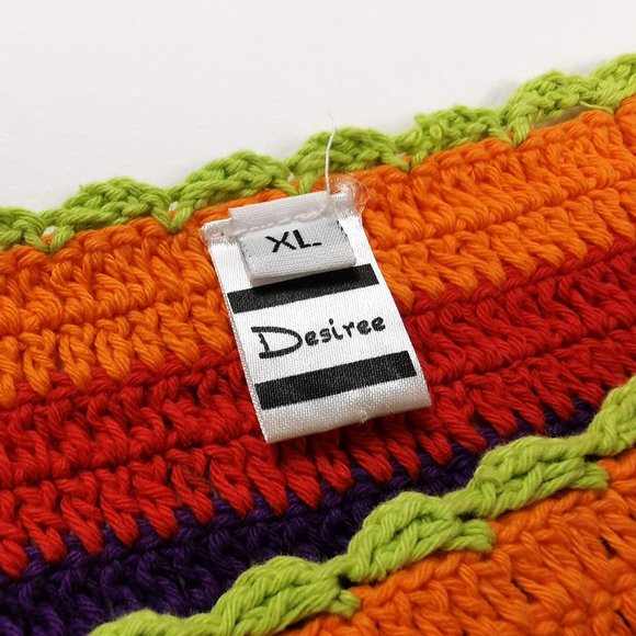 Handmade 80s Rainbow Crochet String Bikini - Picture 9 of 10